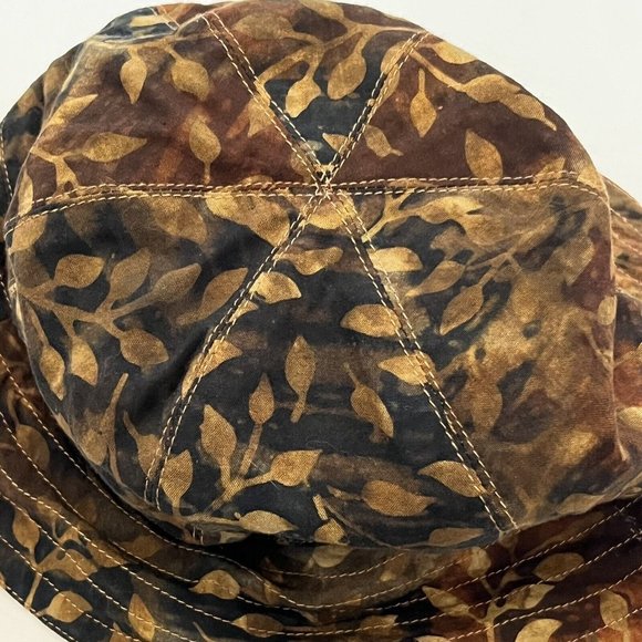 Lost River Clothing Company Reversible Fall Leaf Print Bucket Hat Y2K Inspired - Picture 11 of 14